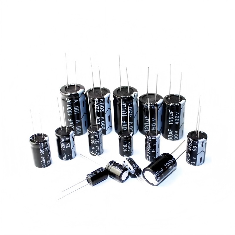 Condensador electrolítico de aluminio DIP, 10V, 16V, 25V, 35V, 50V, 63V, 100V, 100UF, 220UF, 330UF, 470UF, 680UF, 1000UF, 2200UF4700, 10UF, 22UF, 47UF