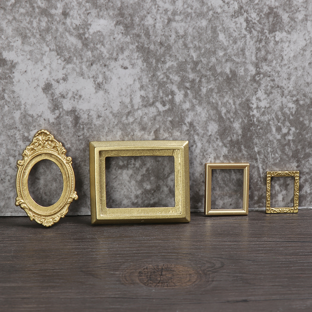 Tỉ Lệ 1:12 Mini Hình Ngôi Nhà Búp Bê Nhựa Vintage Thu Nhỏ Gương Nhà Búp Bê Đồ Nội Thất Bức Tiểu Họa Vật Trang Trí Phụ Kiện Búp Bê