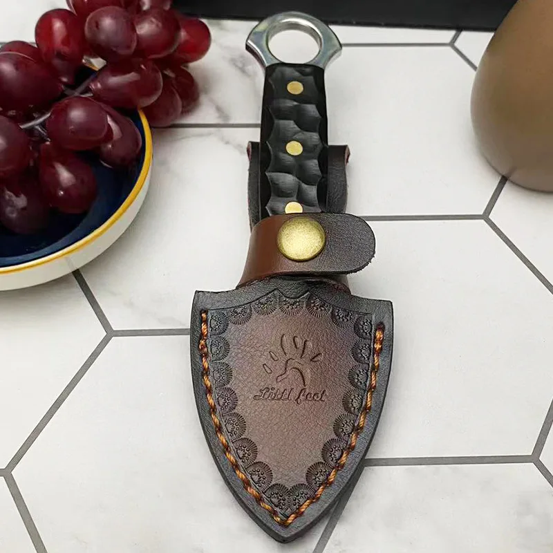 1PC Outdoor Mini Mountaineering Wild Fishing Specialized Shovel Steel Solid Wood Handle Small Shovel Tools