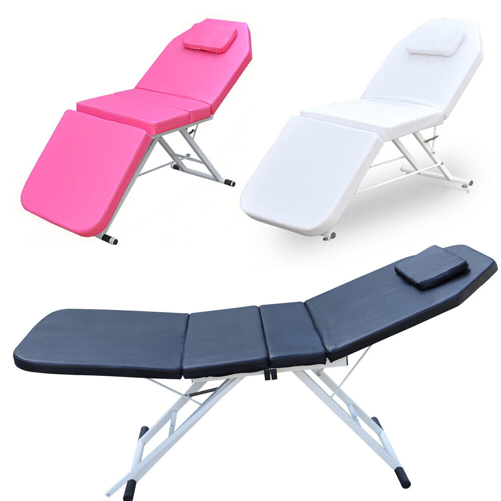 Silla de masaje con 3 pliegues, mesa con marco de aluminio para salón de belleza, Spa, tatuaje, cama, nuevo