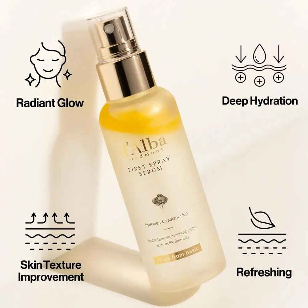 100ml ダルバ ホワイト トリュフ スプレー エッセンス フェイシャル モイスチャライザー スプレー + 50ml フルボディ日焼け止め SPF 50+ UV 保護日焼け止め