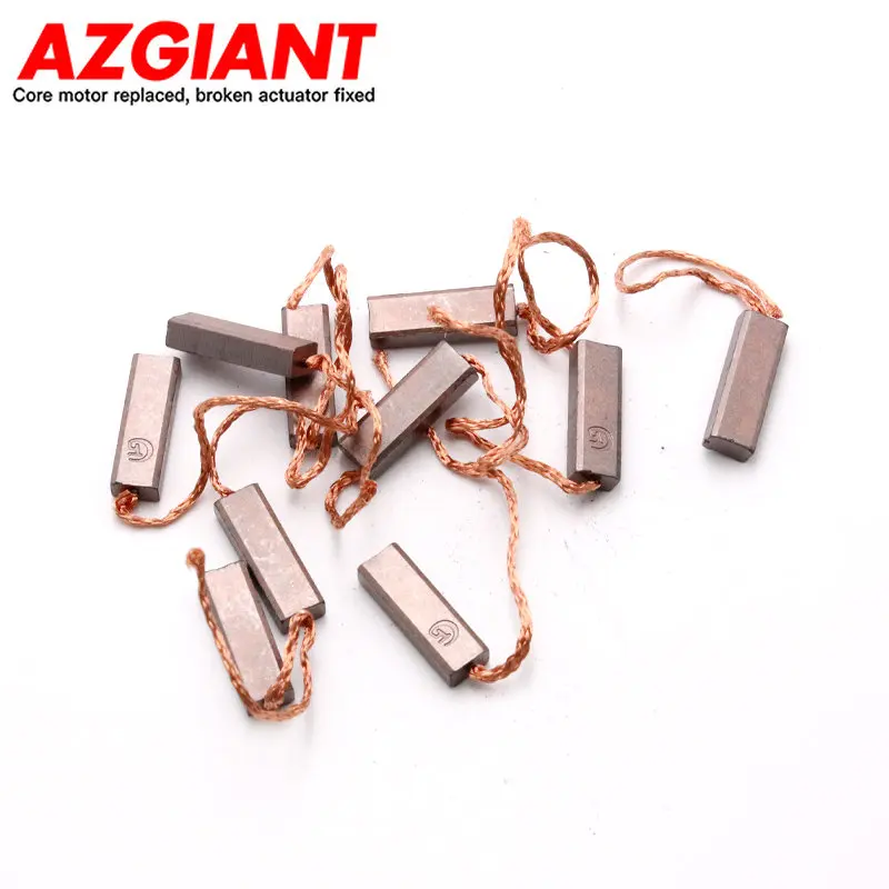 10 шт., медные карбоновые щетки для генератора Valeo, диаметром 4,5*6,5*20 мм, кабель 60 мм