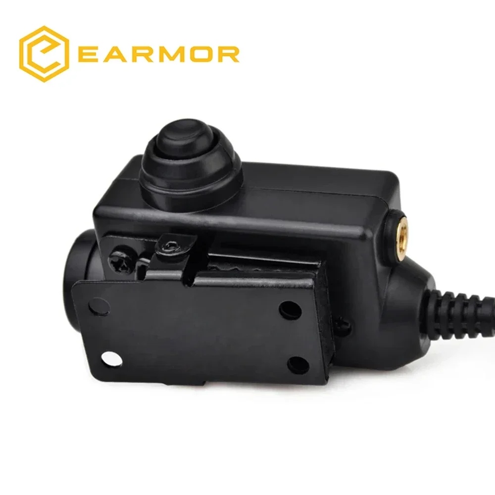 オリジナル EARMOR M51 PTT アダプタエアガン戦術ヘッドセットケンウッド (baofeng 用) プラグ戦術ヘッドセットアクセサリー