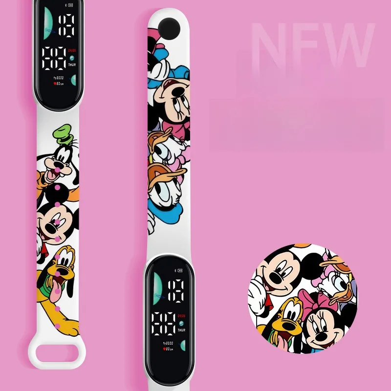 Disney eletrônico digital display led relógios relógio infantil moda relógios presente do feriado crianças relógios