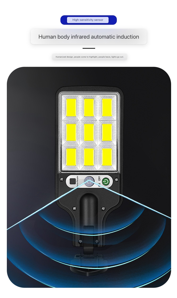 Solar LED Lights Outdoor Solar Lights Of Motion Sensor 3 Modes Waterproof IP65 Solar Garden Light Street Yard Lantern