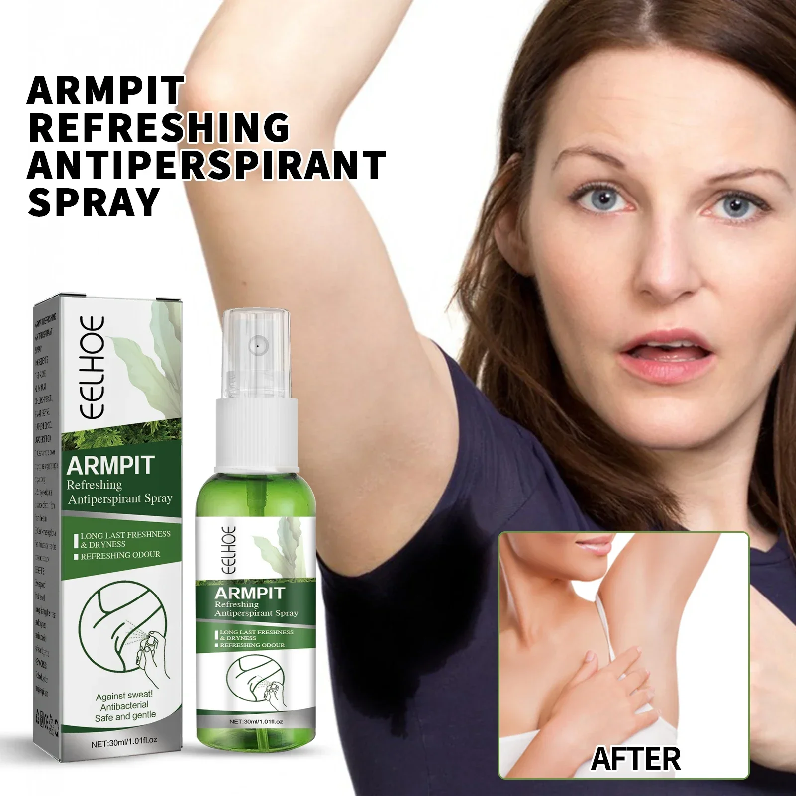 Underarm odor removal, clean odor, clean odor, body odor, sweat suppressant, long-lasting fragrance, gentle and long-lasting
