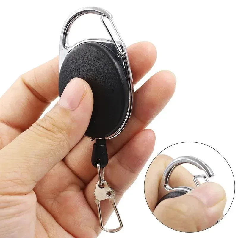 Intrekbare sleutelhanger Badge Scroll ID-badgehouder Kaarthouder Rugzak Lanyard Wandelen Gesp Sleutelhanger Intrekbaar gereedschap