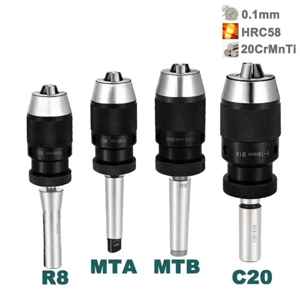 MT1 MT2 MT3 MT4 MT5 R8 C10 C12 C16 C20 B10 B12 B16 B18 B22 Uchwyt wiertarski Morse'a Tokarka CNC Wiertarka Samozaciskowy uchwyt wiertarski
