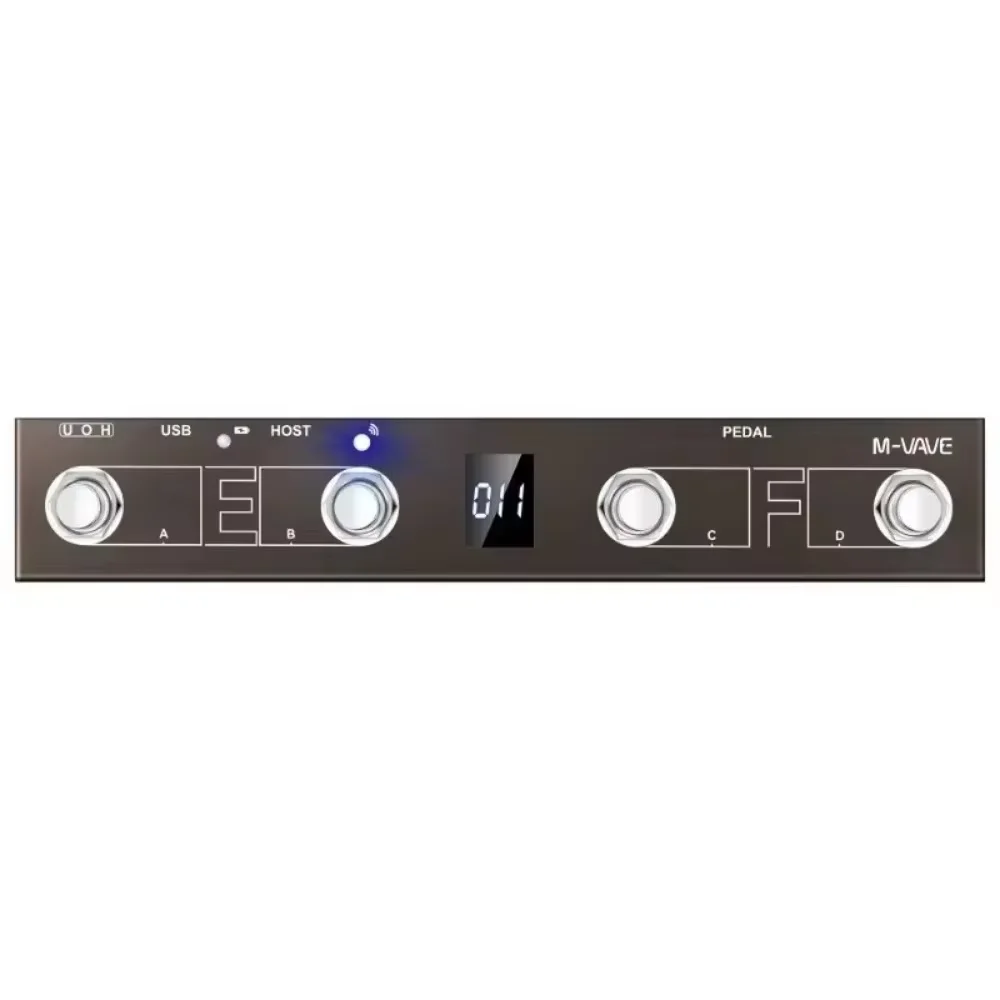 M-vave chocolate plus controlador midi programável 4 botões interruptor de pé suporta página virar função de controle de interface host midi
