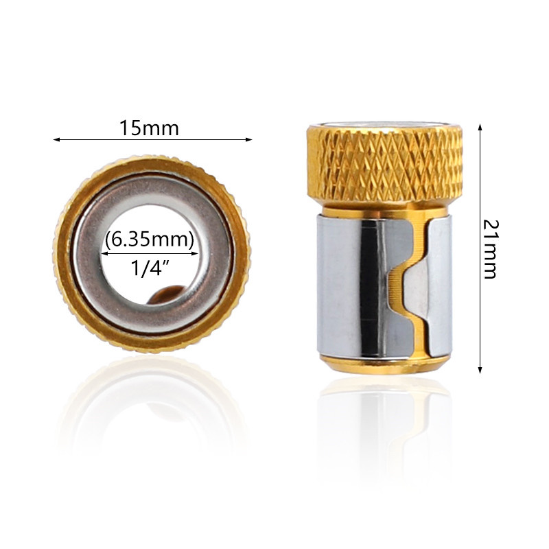 SenNan 3 uds anillo magnético Universal para 6,35mm 1/4 "broca imán potente anillo magnetizador fuerte puntas de destornillador eléctrico