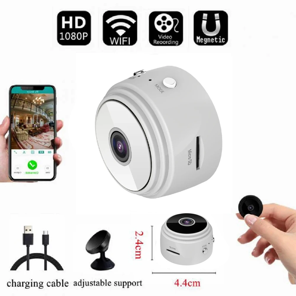 A9 WiFi Mini Camera Wireless Video Recorder Security Protection Camera Smart Home Monitoring Camera for Infants and Pets