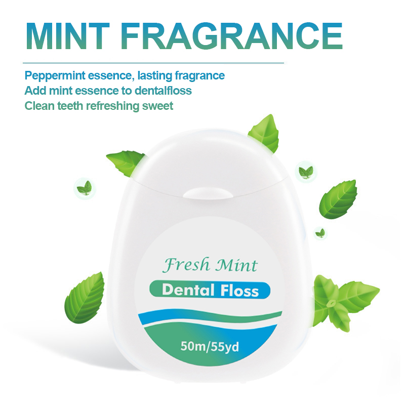 6/3/1 pcsWhite Box Mint Dental Floss Roll - Cleaning Oral Tools - Dental Floss Stick Adult Home Set - Cleaning Interdental Brush