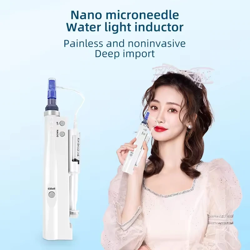 2024 ขายร้อนไฟฟ้าไร้สาย Hydra Injector Microneedle Derma ปากกาสําหรับ Anti Aging