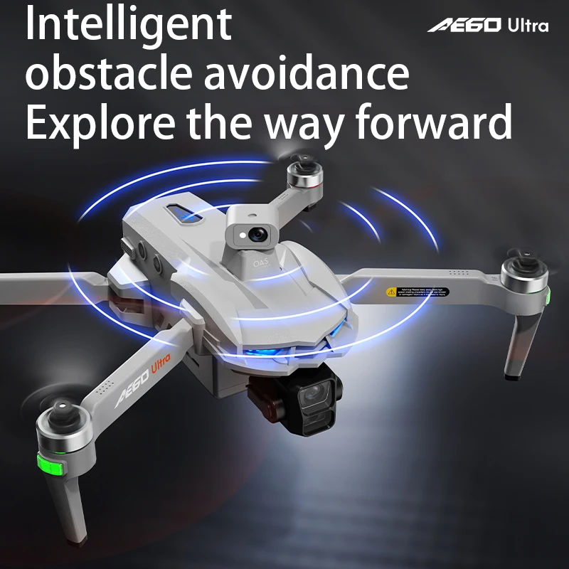 Novo drone gps profissional a60 com câmera 8k, gimbal de 3 eixos, 5g, wi-fi, sem escova, quadricóptero rc, controle de tela, airdrop, segurança