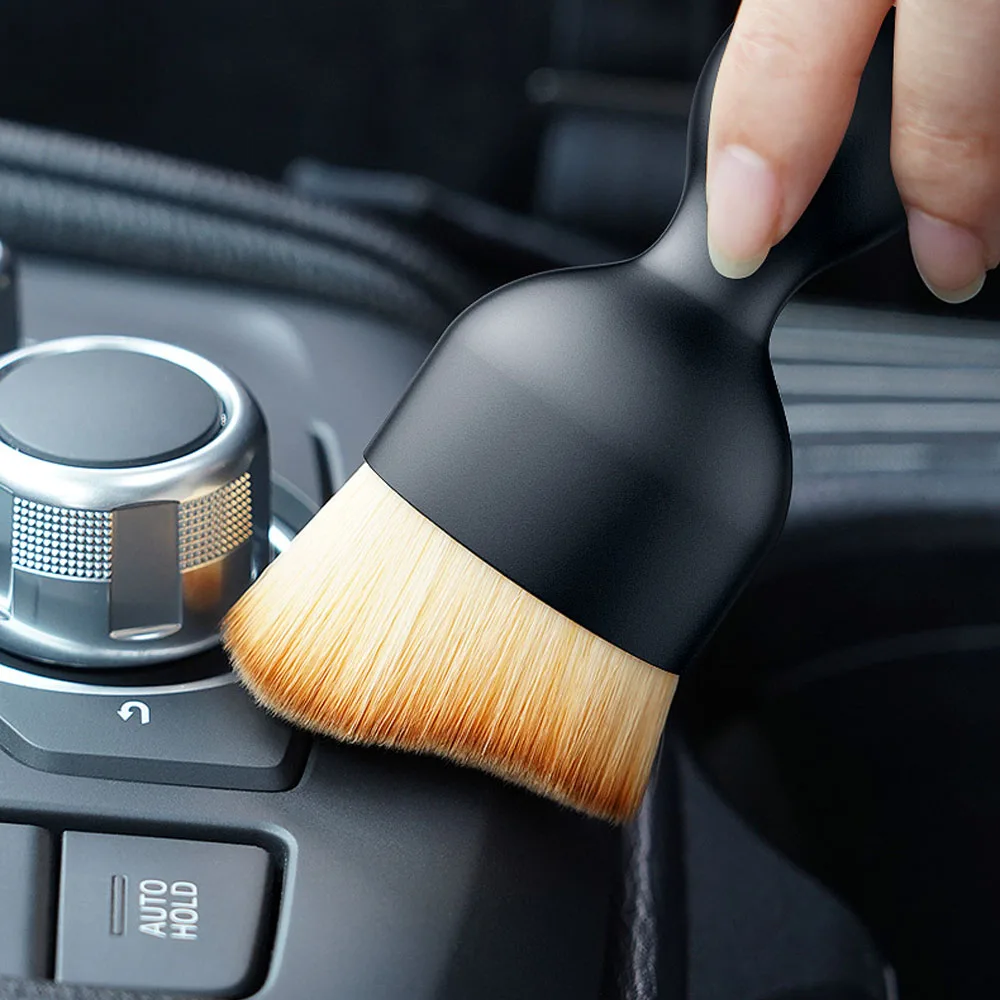 Car Interior Dust Sweeping Soft Brush Car Washing Tool Keyboard Gap Car Air Conditioner Crevice Cleaning Brush Dust Removal