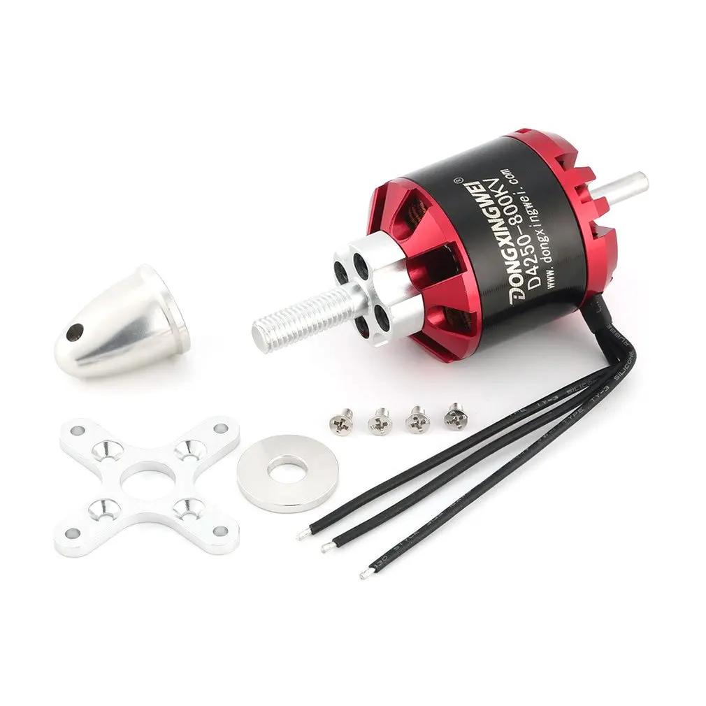 Silnik bezszczotkowy Hot DXW D4250 800KV 3-7S do RC FPV Samolotów Dronów Części Samolotów Quadcopterów Multikopterów Akcesoria
