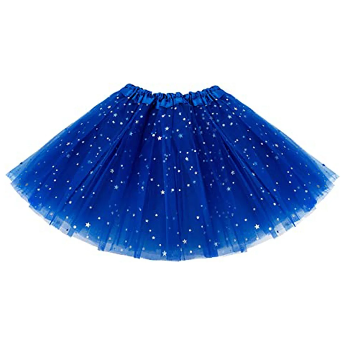 3層の女の子のチュチュスカート,プリンセスドレス,きらびやかなスパンコール,ダンス用,チュールチュチュ,ブルー
