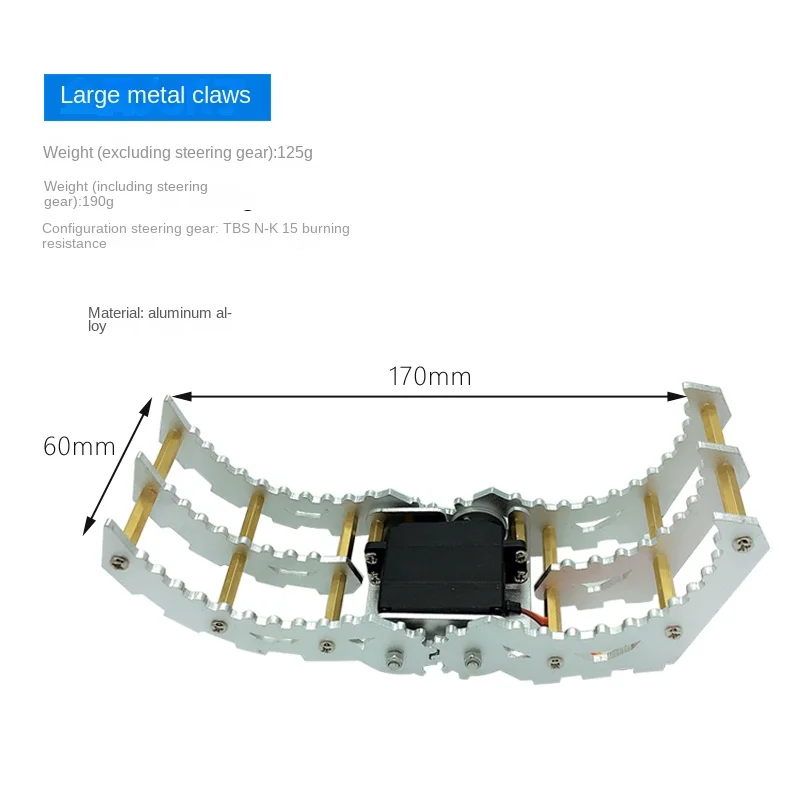 Robot Gripper Plastic Manipulator Claw Clamp Robot Arm For Arduino Robot DIY Kit MG996 Mechanical Gripper for STM32 Robotic Arm