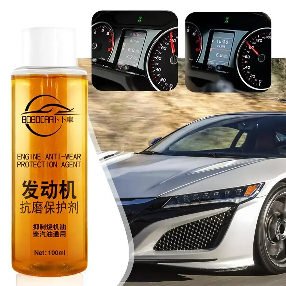 Agente de reparo do cilindro do motor, óleo aditivo, redução de ruído, antidesgaste, reduzir a fricção, 100ml