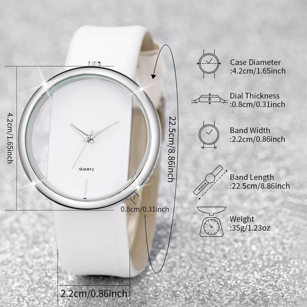 2 pièces/ensemble montre pour femme perle diamant Bracelet ensemble mode cadran creux Bracelet en cuir montres à Quartz (sans boîte)