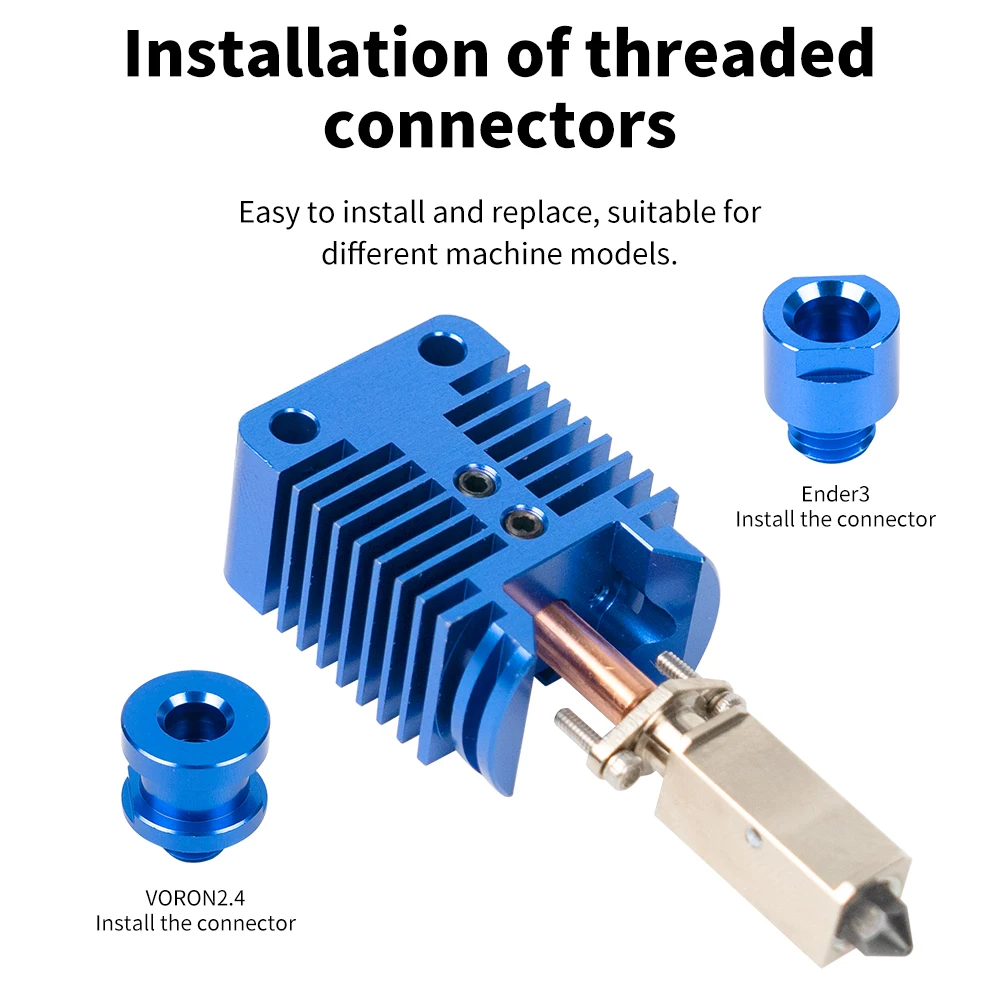 High Speed Print Head Upgrade Hotend Kit For Ender 3/CR10/VORON 2.4 Hi-End Extruder J-head for Ender 3 V2 3D Fast Printing