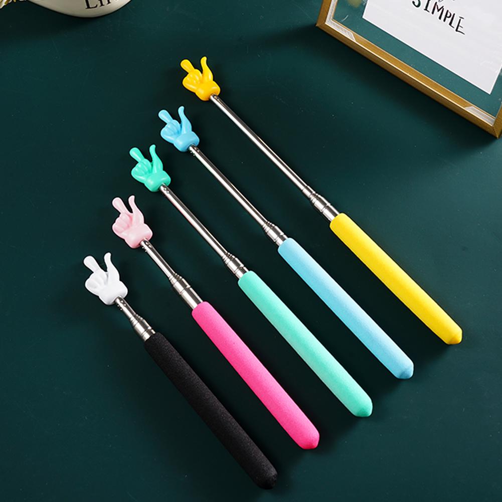 Telescopic Teacher Pointer Stick Extendable Hand Pointer Finger Pointer Stick Presenter Whiteboard Pointer for Student Classroom