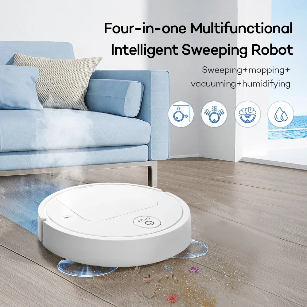 Smart Sweeping Robot 5 in 1 Ultra-quiet Remote Control Vacuum Cleaner Wireless Mopping Suction Sweep Machine for Home Use