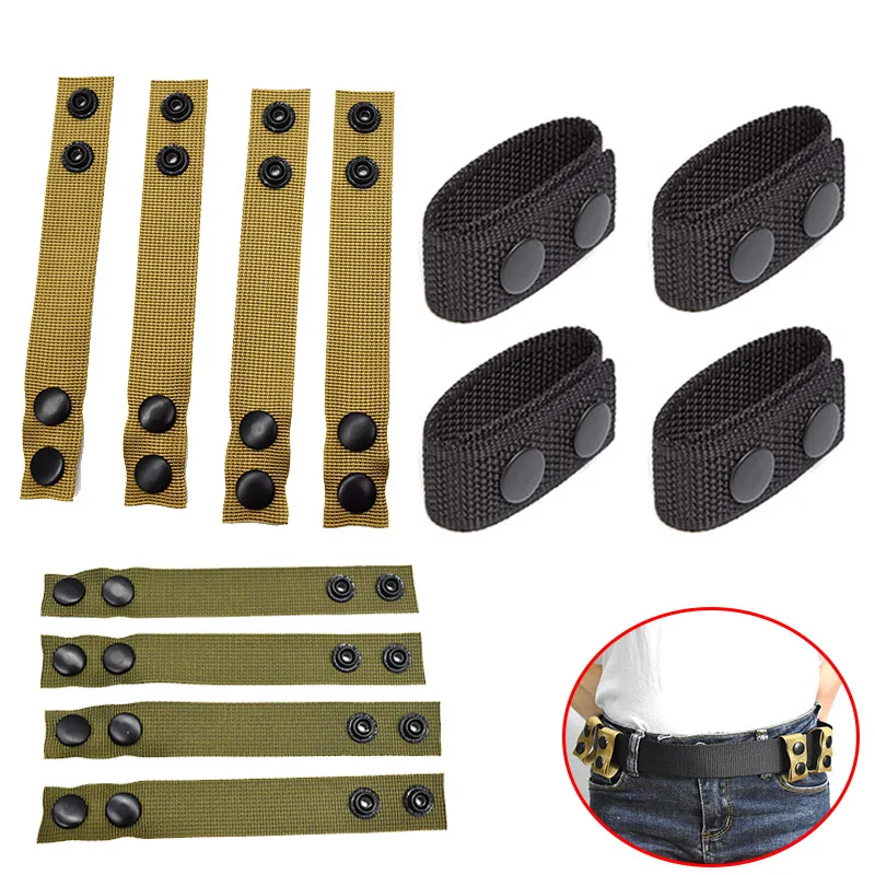 4 Uds. Cinturón de servicio táctico 6,2 cm colgante de nailon hebilla a presión cinturón de policía de nailon fijación cinturón de seguridad accesorios de soporte