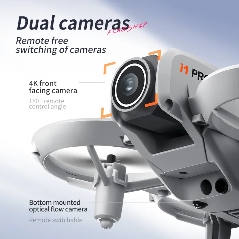 I1PRO nouveau Mini Drone professionnel 8K HD caméra WIFI sans brosse FPV avec écran de débit télécommande évitement aérien UAV jouets cadeau