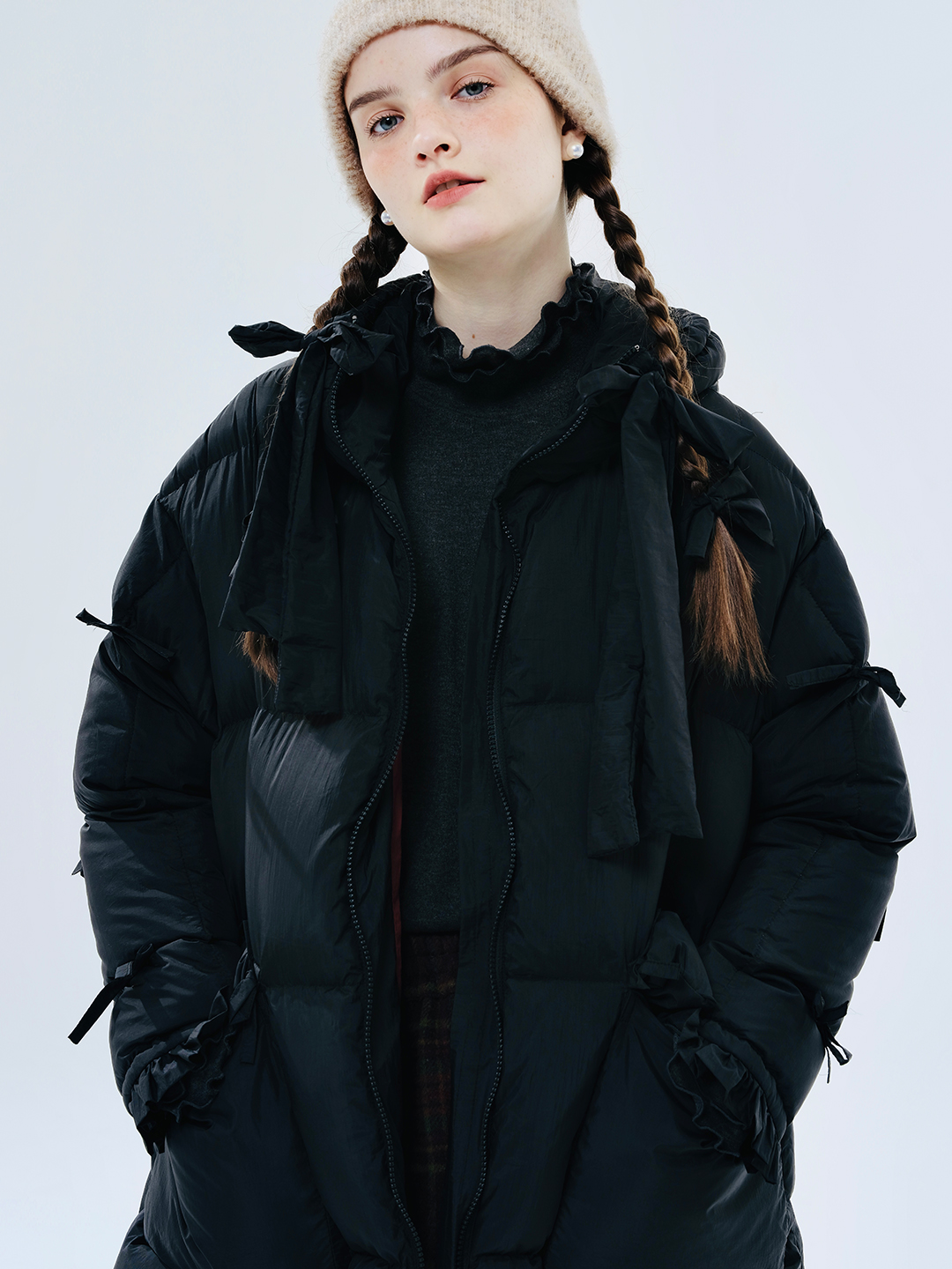 IMAKOKONI original design winter warme mittellange verdickte Mantel Tasche Daunenjacke 234380