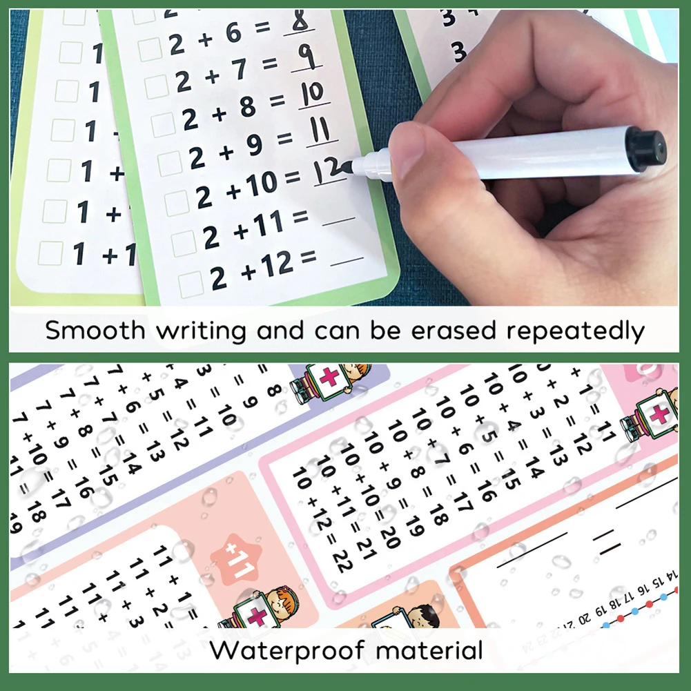 0-12 Grafici di moltiplicazione, Schede da tavolo dei tempi, Strumento di apprendimento matematico con controllo automatico, Pratica di calcolo rapido Flashcard matematico
