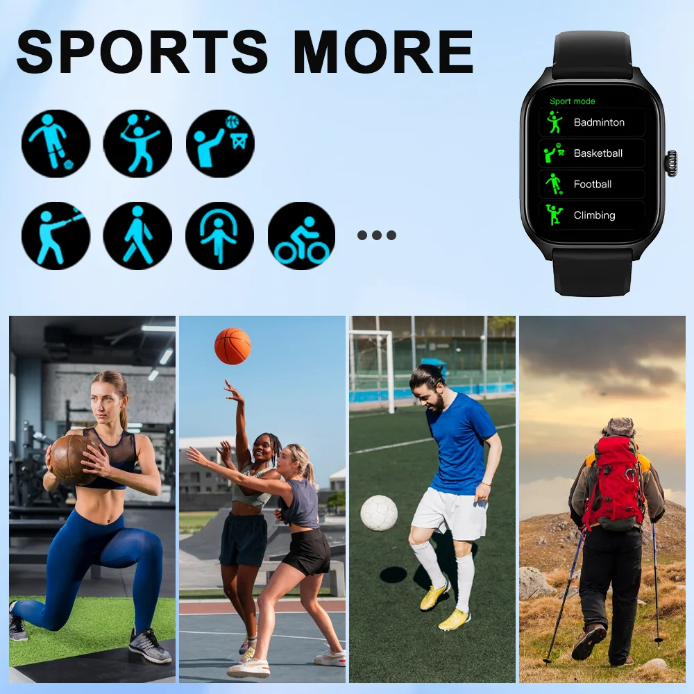 LAXASFIT H9 inteligentny zegarek wybieranie przyjmowanie połączeń śledzenie ćwiczeń tętno monitor snu Smartwatch Bluetooth mężczyzna kobieta prezent