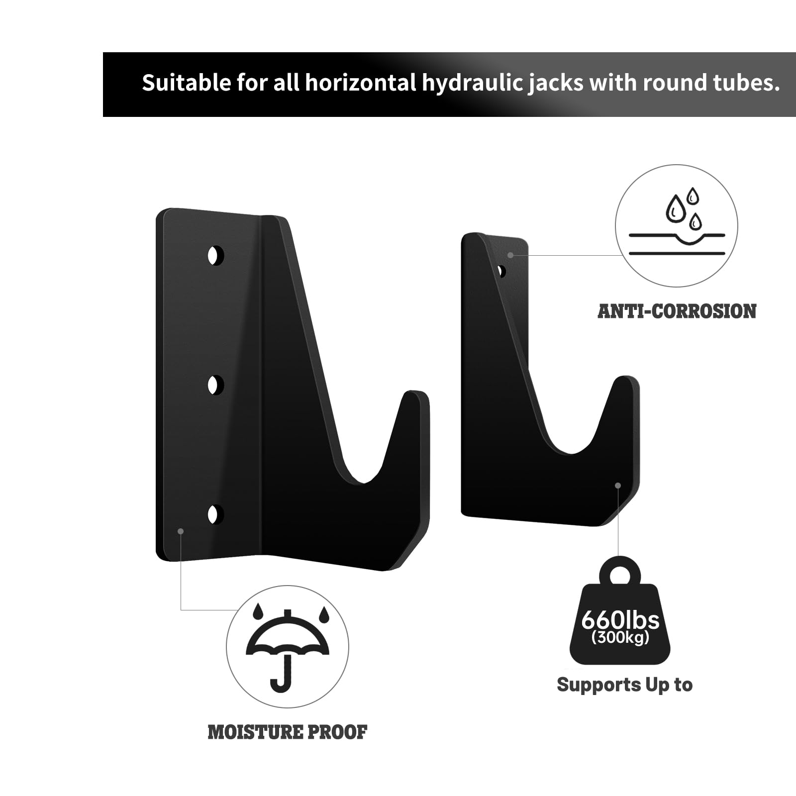 Support de rangement mural pour cric de sol, support de rangement mural, support à outils pour accessoires de remorque, QC-QJD-02