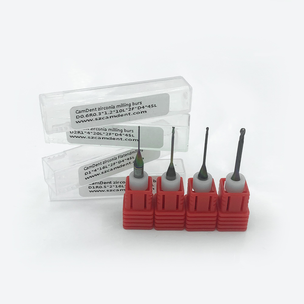 ขายดีที่สุด CDM5Z camdent ระบบทันตกรรม CAD CAM Zirconia PMMA WAX milling burs เส้นผ่านศูนย์กลาง4mm
