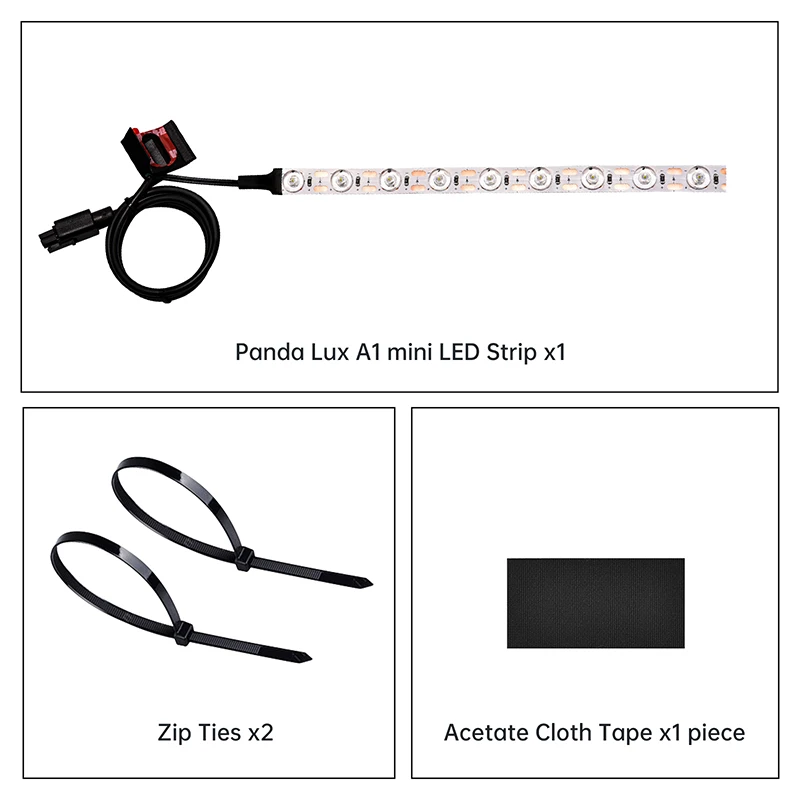 BIGTREETECH Panda Lux LED Light Bar Upgrade Kit High Brightness Lighting Magnetic Install for Bambulab P1/X1 3D printer Parts