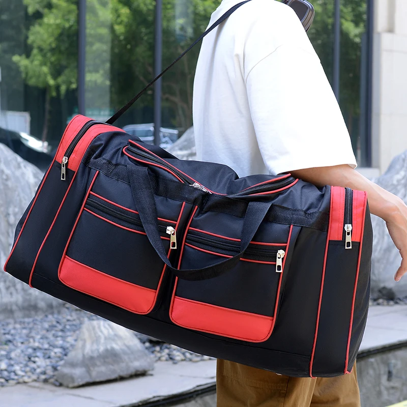 Grande capacidade bolsa vários bolsos ao ar livre duffle saco de bagagem sacos de ginásio para homens esportes saco de fitness pacote de viagem de negócios