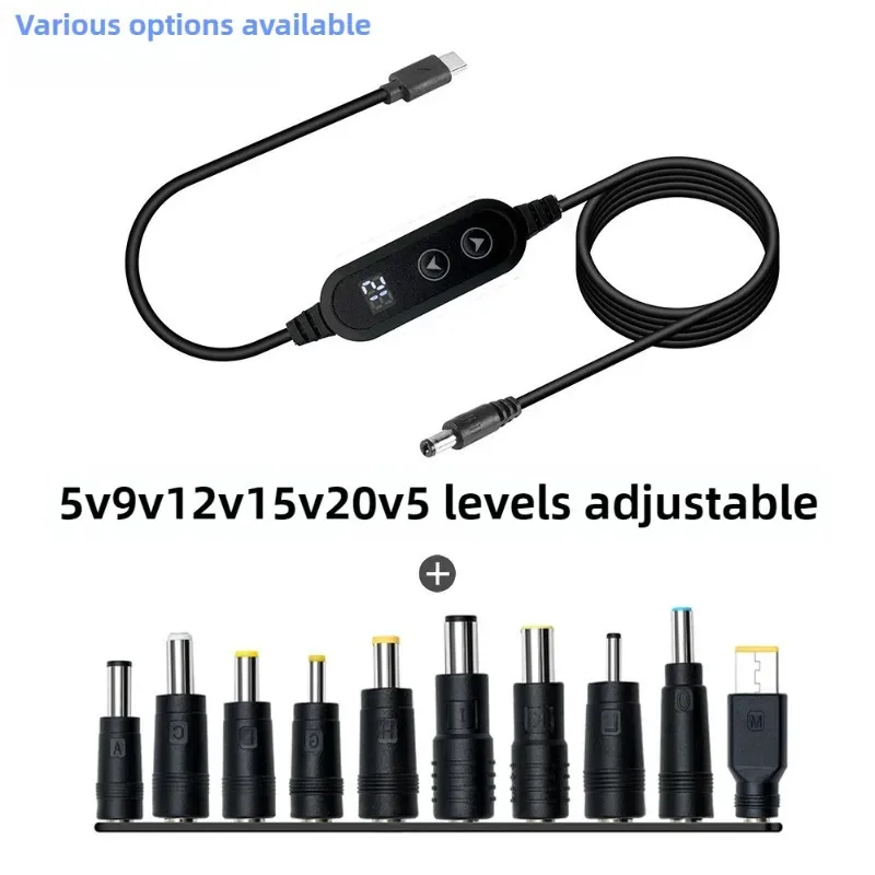 USB C to DC Power Boost Cable Type C To DC Fast Charging 5V To 12V Boost Converter Cable Adapter For Wireless Router TV BOX
