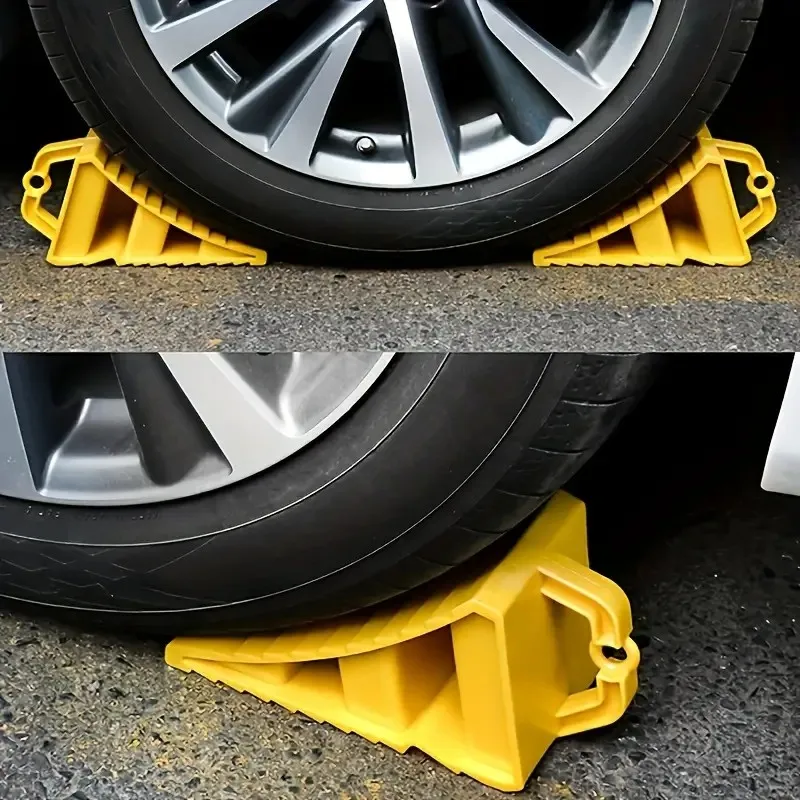Specjalny plastikowy element ustalający do opon samochodowych, lekki i przenośny gumowy podkład pod koło, z doskonałym efektem antypoślizgowym