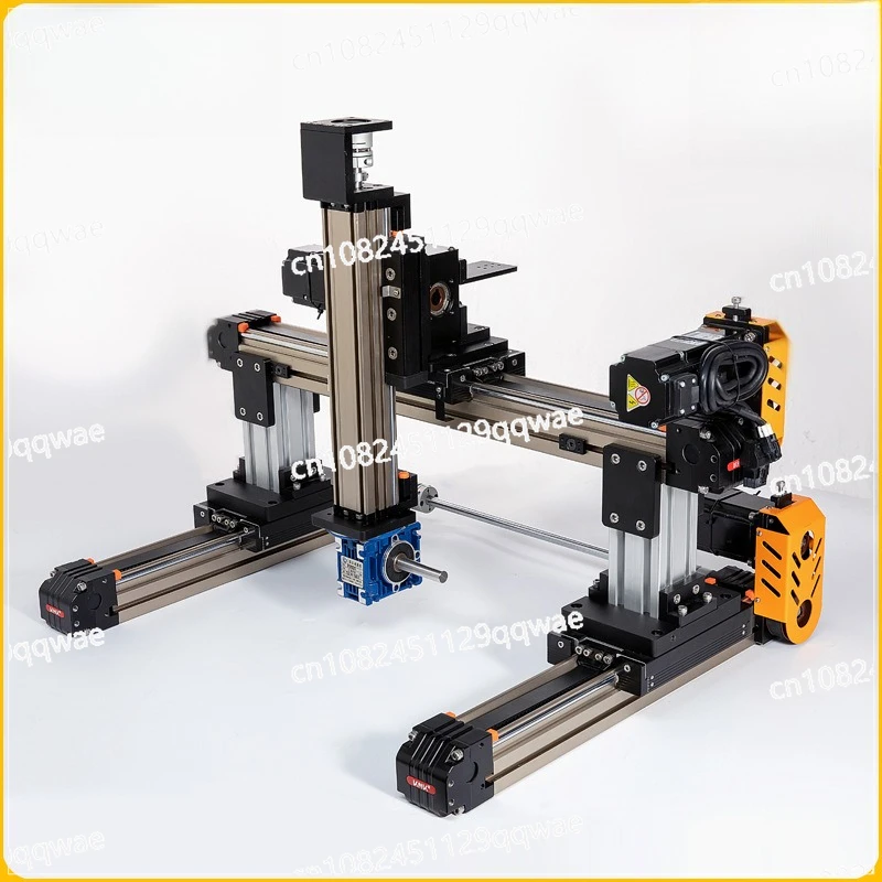 The three-axis electric sliding table module can build a cross gantry aluminum alloy timing belt linear sliding table