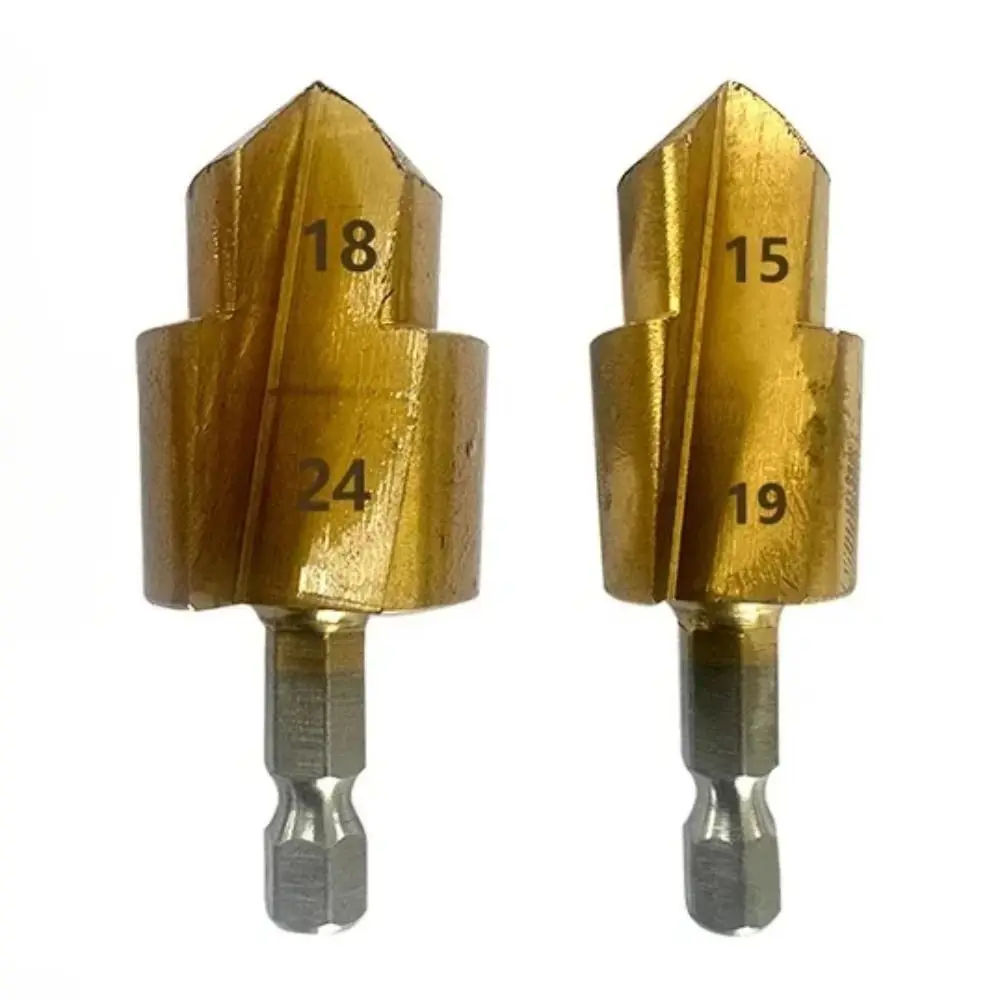 Hexagon Shank PPR Lifting Drill Water Pipe Connection Tool 20/25/32mm Stepped Drill Bit Drilling Tools Set High Quality