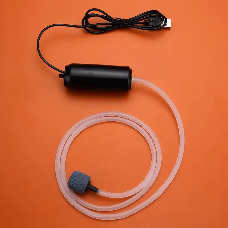 소형 무소음 산소 펌프, 휴대용 미니 USB 충전 어항 산소 펌프, 물고기 양식 수족관 용품