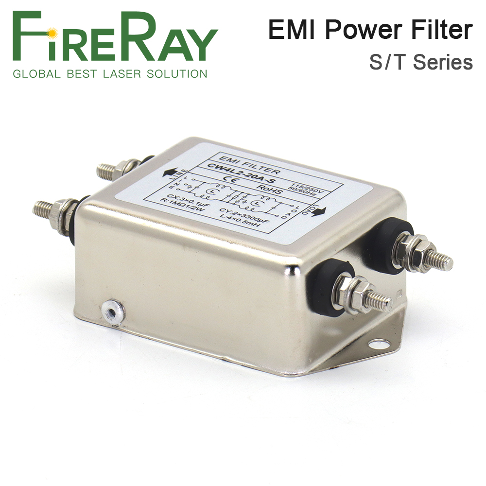FireRay Power EMI Filter CW4L2-10A-T/S CW4L2-20A-T/S Einphasig AC 115V/250V 20A 50/60HZ Kostenloser Versand