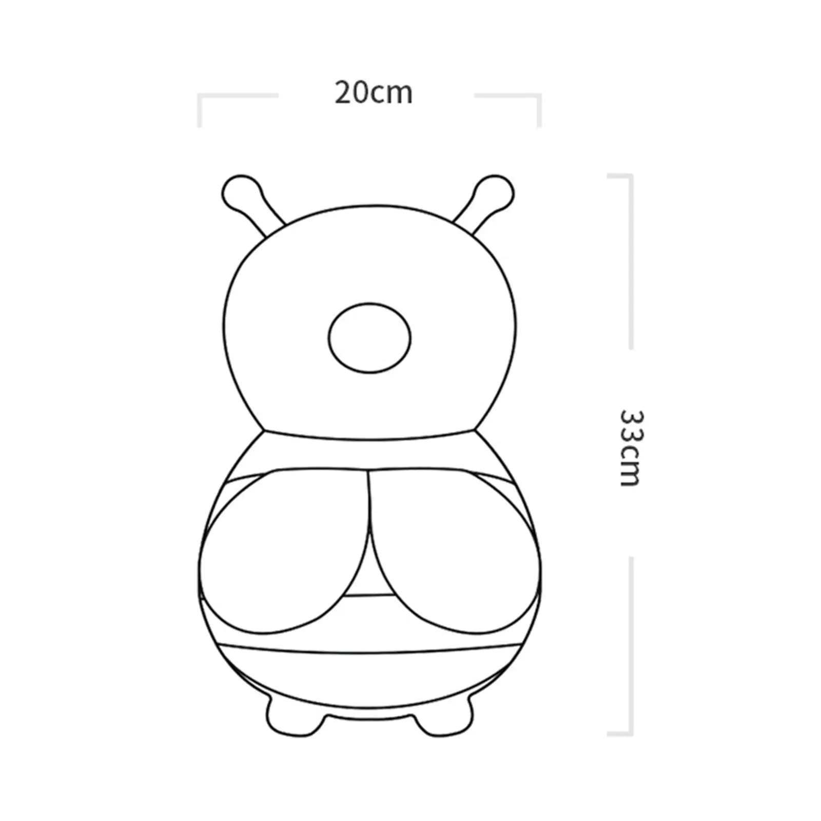 Mochila con forma de Animal para bebé, Protector de cabeza ajustable y transpirable, para correr, gatear y caminar