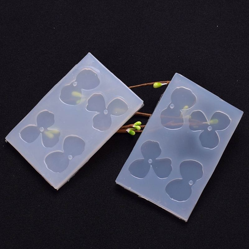 Silicone Jewelry Mold Flower Petal Earring Pendant Epoxy Resin Casting Mold Tool Necklace Crafts Jewelry Finding Accessories