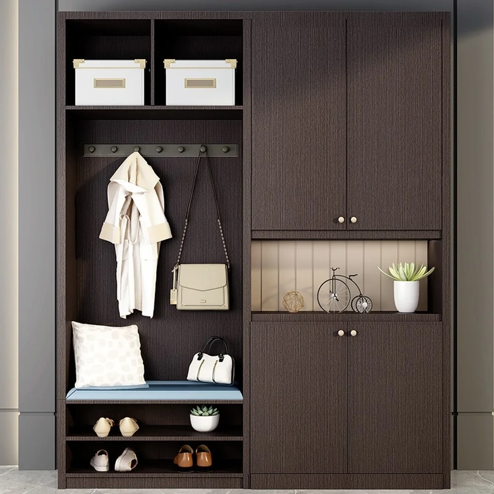 Pegatinas de puerta de grano de madera para armario, mesa de armario, muebles, papel tapiz autoadhesivo de PVC impermeable, decoración del hogar, 90 ancho