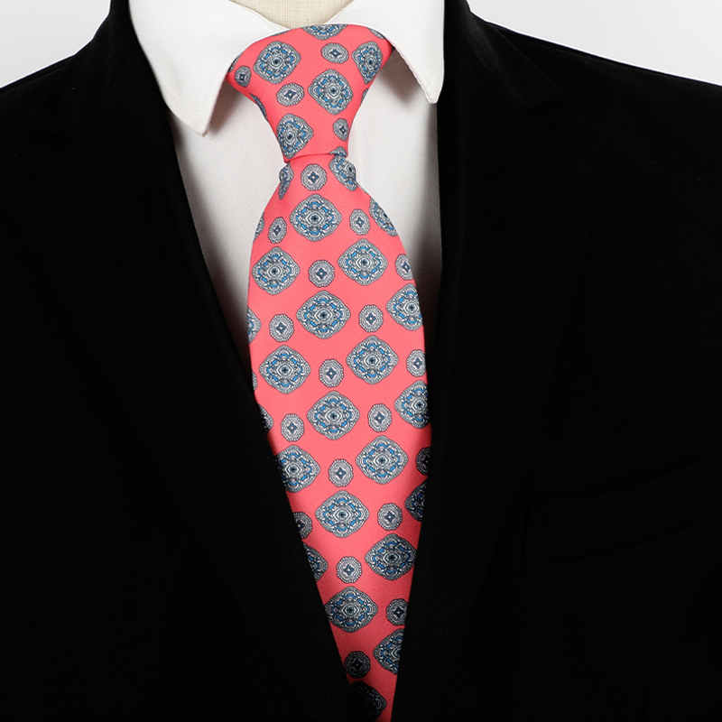 Mode 8CM Heren Stropdas Print Patronen Klassieke Stropdassen Voor Man Bruidegom Handfeel Polyester Stropdas Zakelijke Bruiloft Accessoires