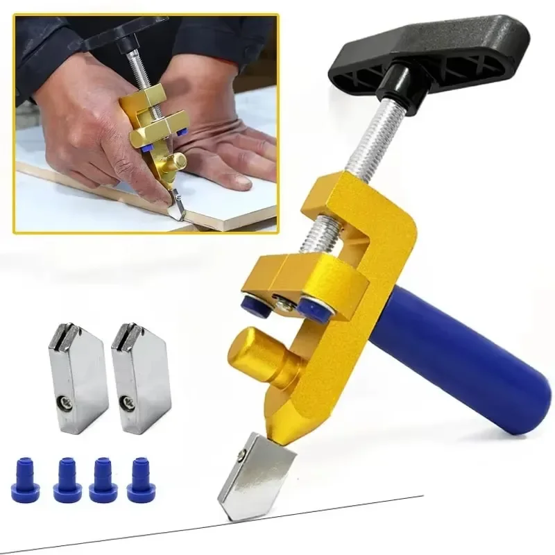 2 In 1 แก้วเครื่องตัดกระเบื้องเซรามิคที่เปิด Breaker ล้อกระเบื้องเพชร Roller ตัดคู่มือเพชรมีดเครื่องมือ