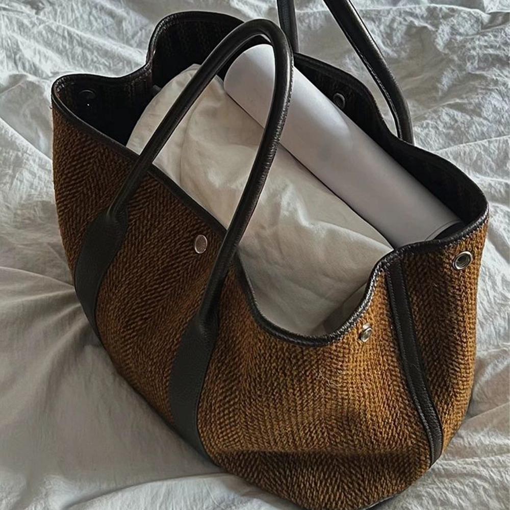 Casual everything retro commuter tote Large capacity shopping bag Airplane Tote bag