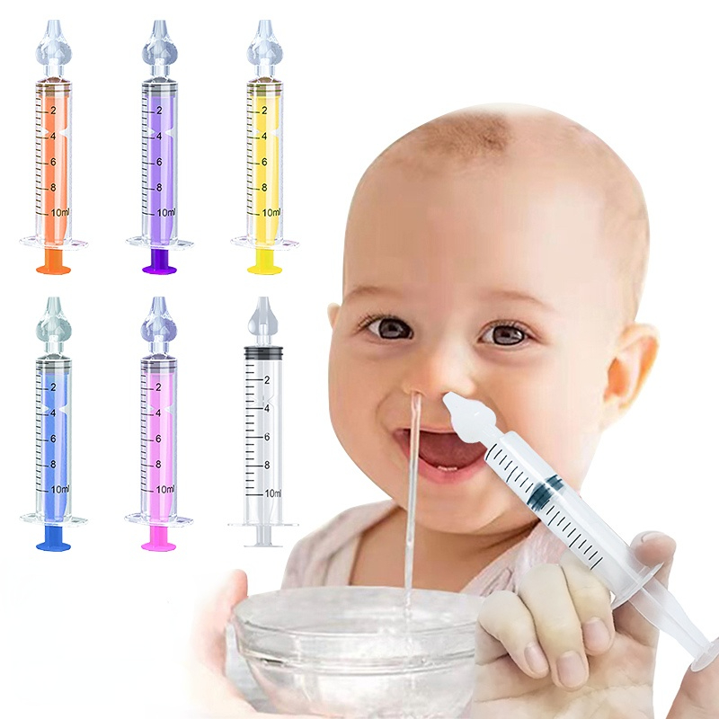 Limpiador de nariz para bebé, lavadora Nasal para rinitis, tubo de aguja, aspirador Nasal para bebé, jeringa limpiadora, lavado de nariz para bebé para niños