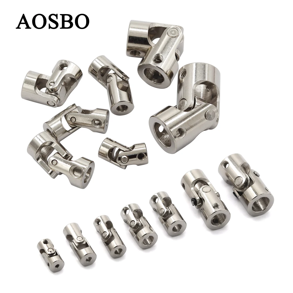 RC เรือรถ SHAFT Coupler โลหะ Cardan Joint มอเตอร์เชื่อมต่อ Universal Joint Coupling Gimbal 2/2.3/3/3.17/4/5/6/8/10/12 มม.